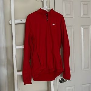 Nike red zip up